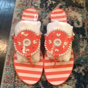 Jack Rogers striped Georgica jelly